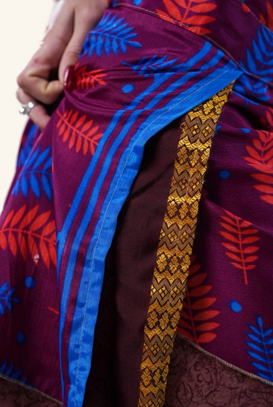 Short wrap skirt detail picture