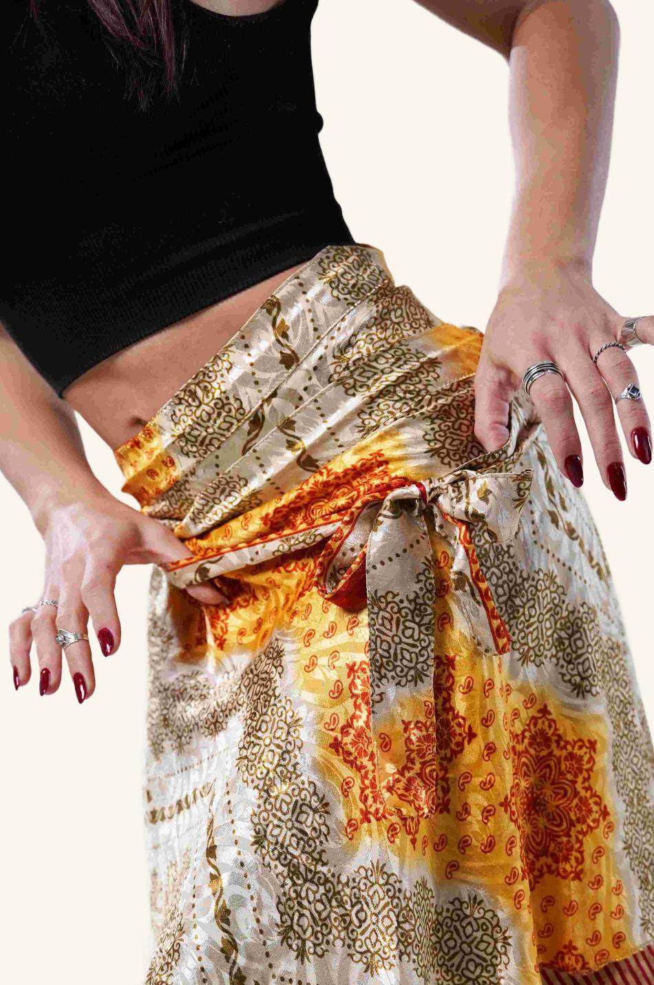 Short wrap skirt detail picture