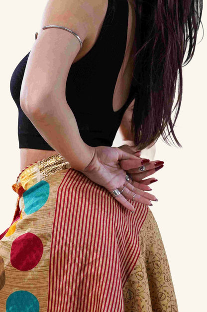 Short wrap skirt detail picture